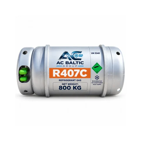 AC Baltic Group R407C refrigerant cylinder, 800 kg net