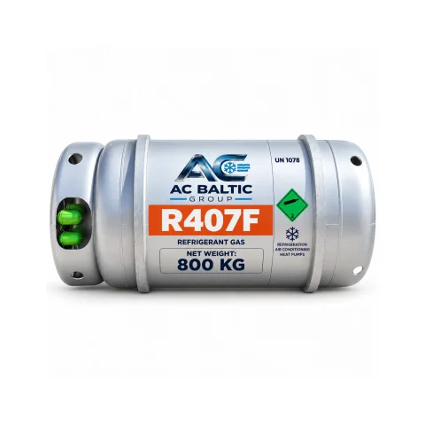 AC Baltic Group R407F refrigerant cylinder, 800 kg net