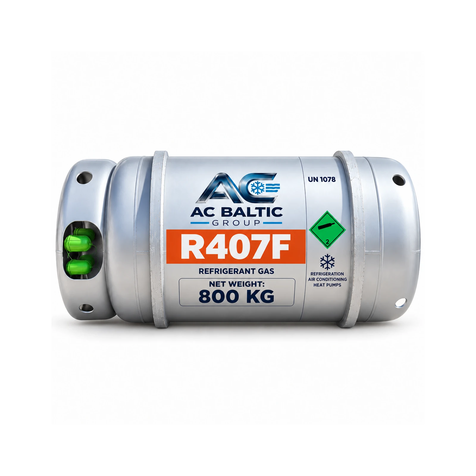 AC Baltic Group R407F refrigeranta balons, 800 kg