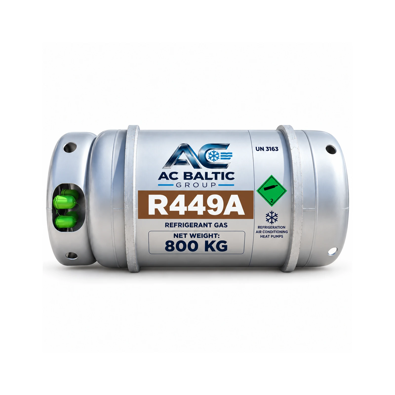 AC Baltic Group R449A refrigeranta balons, 800 kg