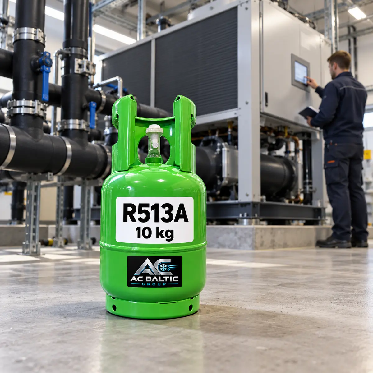 R513A balons pielietojuma vizualizācijā